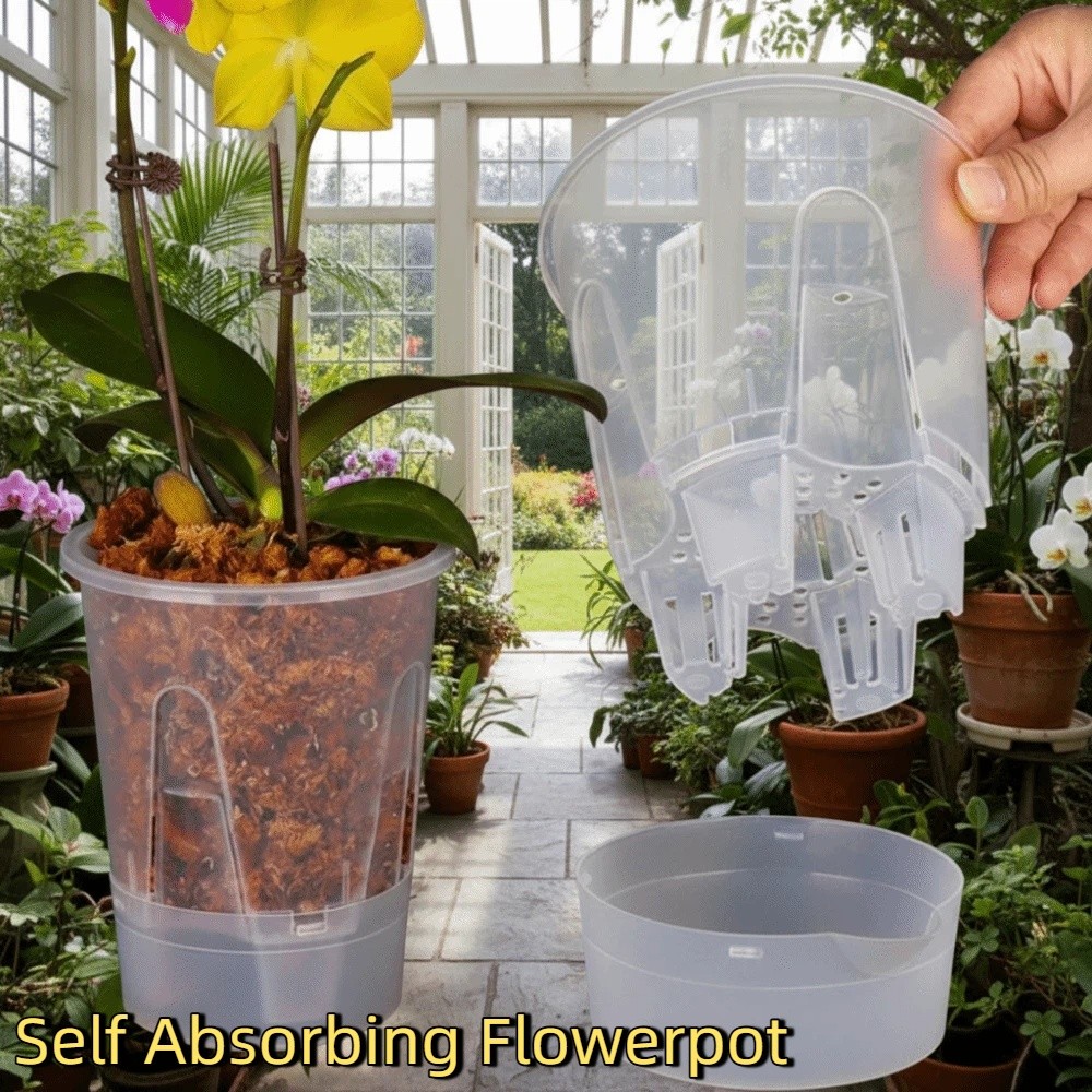 Aloe Vera Pot - وعاء زهور بلاستيكي ذاتي الامتصاص للمياه،