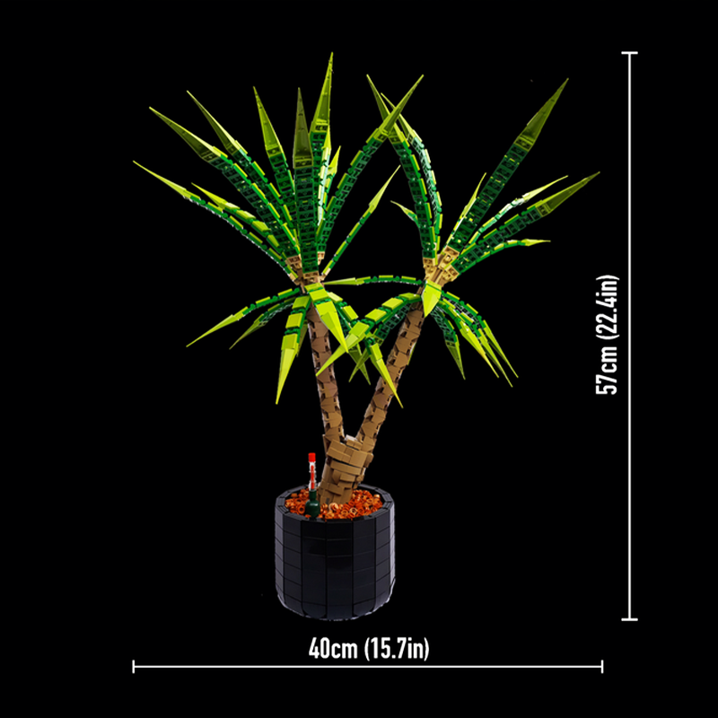 1961 قطعة MOC نموذج قلعة القرو - مراجعة Dracaena Marginata وسعره