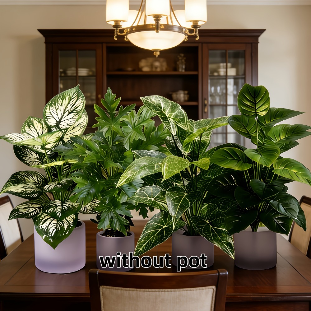 4 قطع نباتات اصطناعية بـ 48 ور - مراجعة Dracaena Marginata وسعره