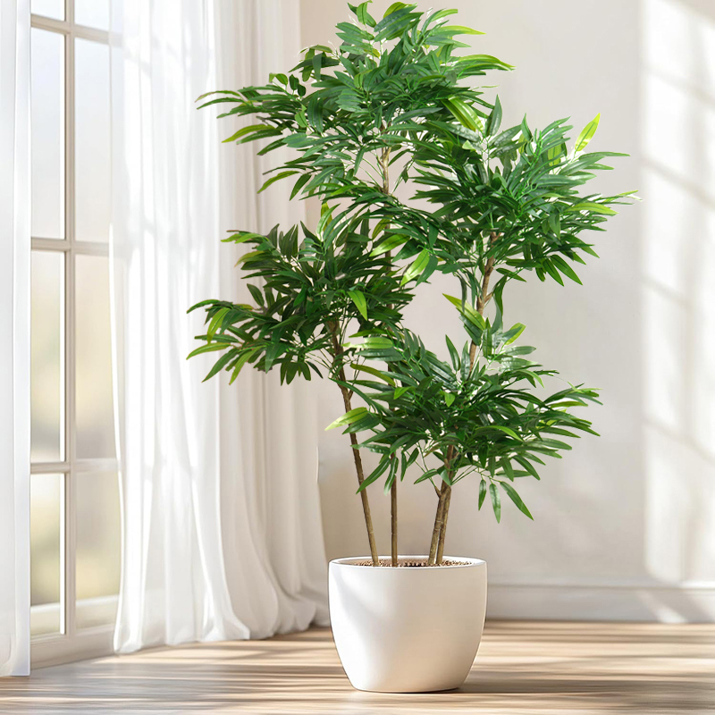 نباتات نخيل اصطناعية كبيرة بطو - مراجعة Ficus Lyrata Tree وسعره