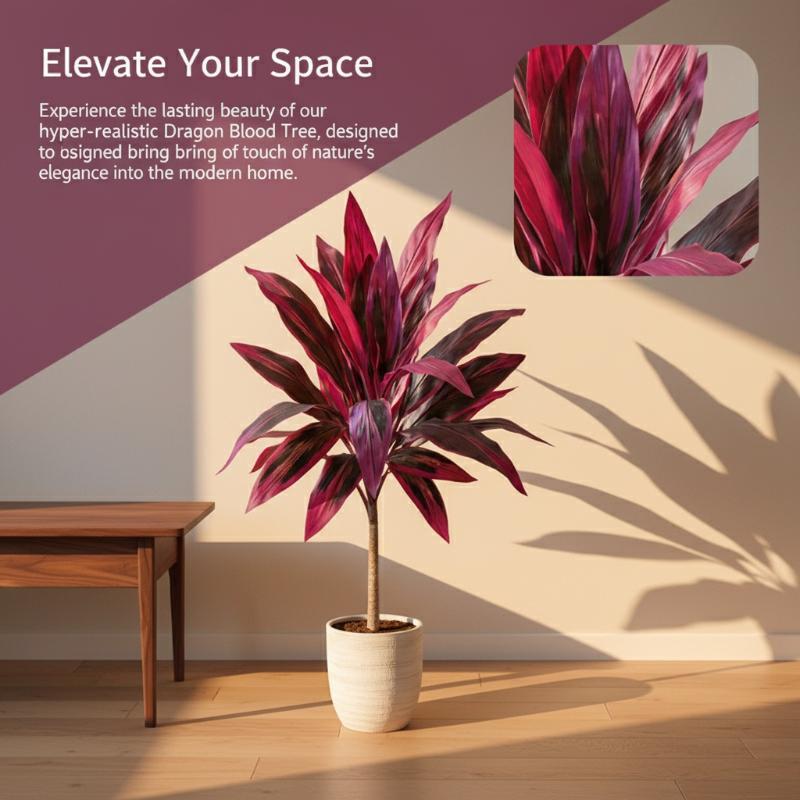 شجرة دراسينا مارجيناتا اصطناعي - مراجعة Dracaena Marginata وسعره